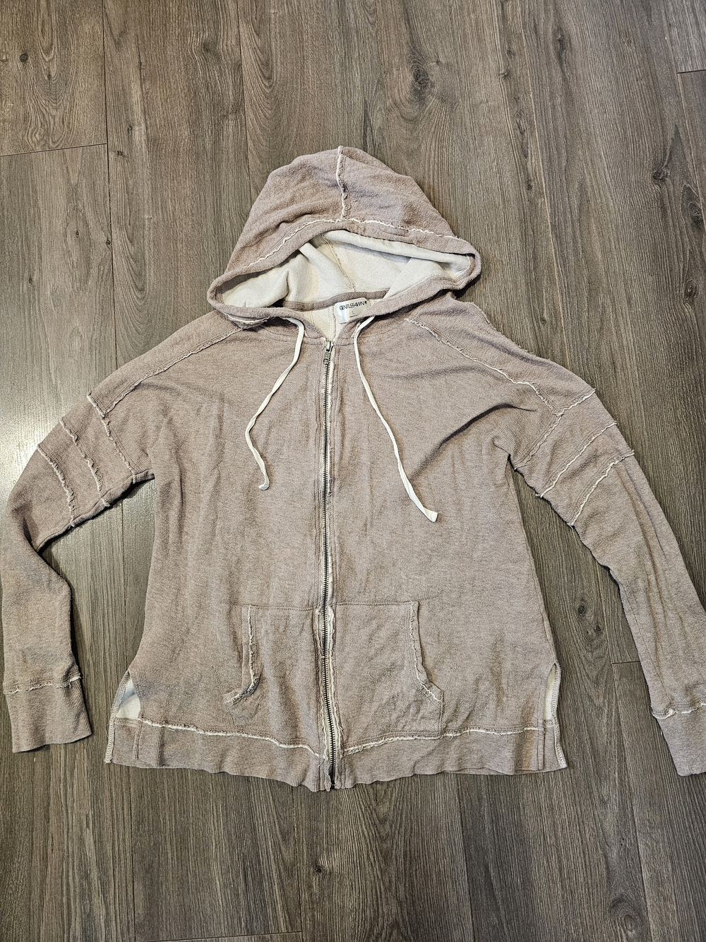 Gentle Fawn Hooded Zip Cardigan - Taupe